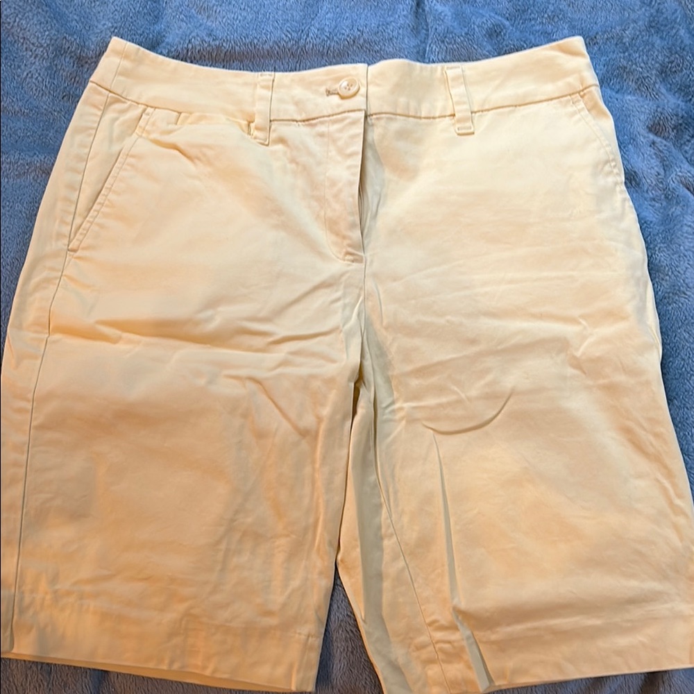 Talbots Yellow Bermuda Shorts Classic Summer Style